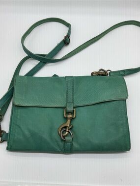 Free People Jetsetter Jade Leather Crossbody